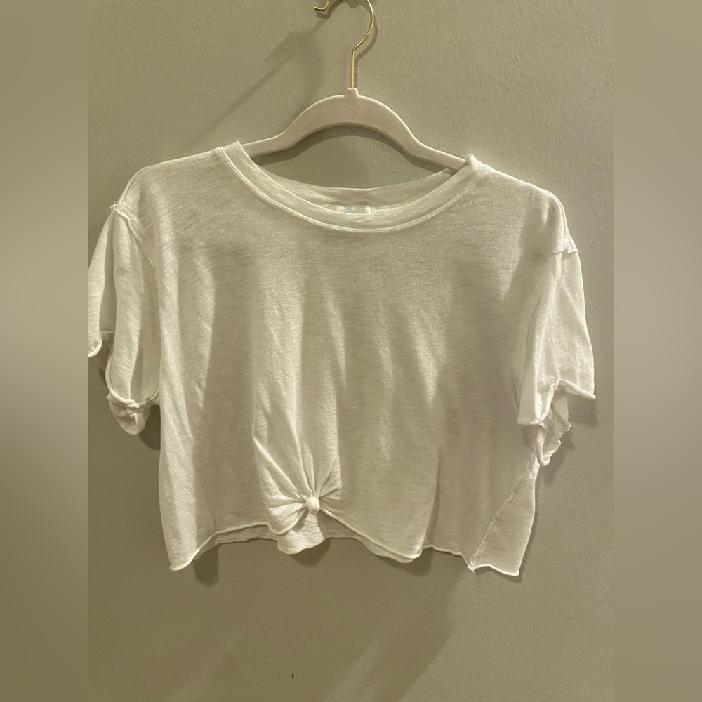 Jun & Ivy Knotted Tee - White